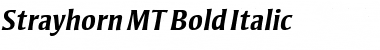 Strayhorn MT Bold Italic Font