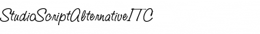 StudioScriptAlternativeITC Italic Font