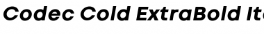Codec Cold ExtraBold Italic