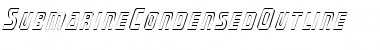 SubmarineCondensedOutline Regular Font