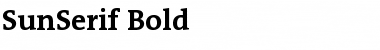 Sun Serif- Bold Font