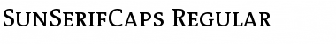 Sun Serif Caps- Regular Font