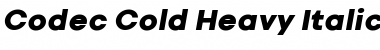 Codec Cold Heavy Italic