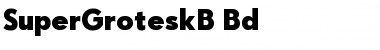 SuperGroteskB Regular Font