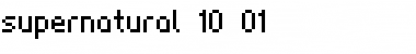 supernatural_10_01 Regular Font