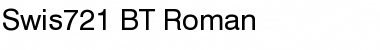 Swis721 BT Roman Font