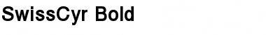 SwissCyr Bold Font