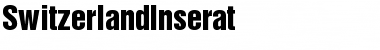 SwitzerlandInserat Regular Font