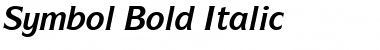 Symbol Bold Italic Font