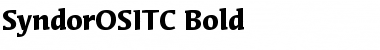 SyndorOSITC Bold Font
