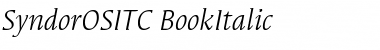 SyndorOSITC Italic Font