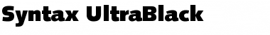 Syntax-UltraBlack Ultra Black Font
