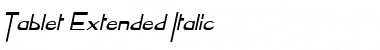 TabletExtended Italic