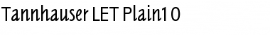 Tannhauser LET Plain Font