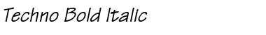 Techno Bold Italic