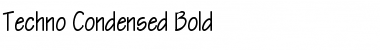 Techno-Condensed Bold Font