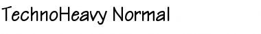 TechnoHeavy Normal Font