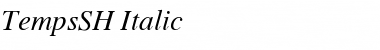 TempsSH Italic Font