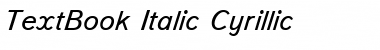 TextBook Italic Cyrillic Font