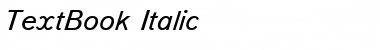 TextBook Italic Font