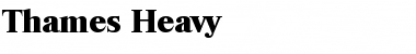 Thames-Heavy Regular Font