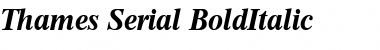 Thames-Serial BoldItalic Font