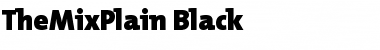 TheMixPlain-Black Font