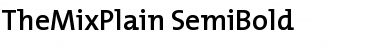 TheMixPlain-SemiBold Semi Bold Font