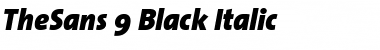 TheSans Black Italic Font