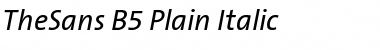 TheSans Italic Font