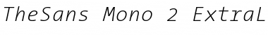 TheSans Mono ExtraLight Italic