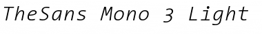 TheSans Mono Light Italic