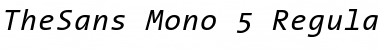 TheSans Mono Regular Italic