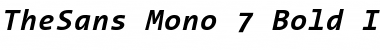 TheSans Mono Bold Italic