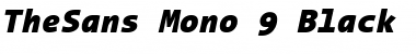 TheSans Mono Black Italic