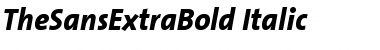 TheSansExtraBold-Italic Font