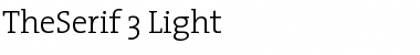 TheSerif Light Font