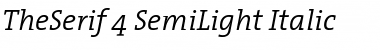 TheSerif Italic Font
