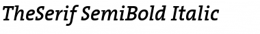 The Serif Semi Bold- Italic