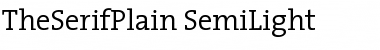 TheSerifPlain-SemiLight Font