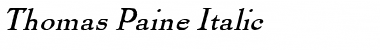 Thomas Paine Italic Font