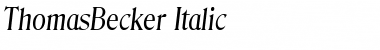 ThomasBecker Italic