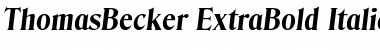 ThomasBecker-ExtraBold Italic