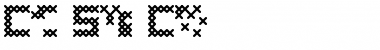 Cross Stitch Coarse Font