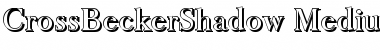 CrossBeckerShadow-Medium Font