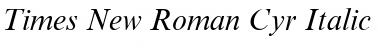 Times New Roman Cyr Font
