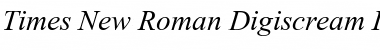 Times New Roman Digiscream Italic Font