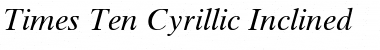 Times Ten Cyr Upright Italic Font