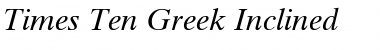 TimesTenGreek Upright Italic