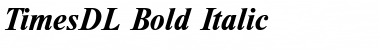 TimesDL Bold Italic